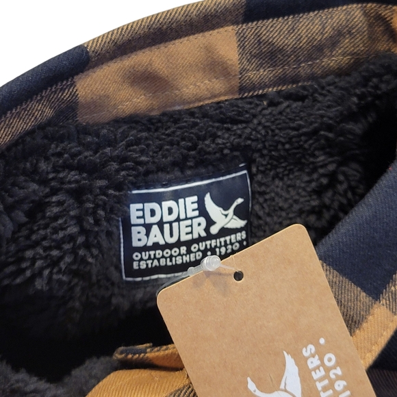 NWT | Eddie Bauer | Women's Eddie's Fleece-Lined Shirt Jacket | Tobacco | 2XL - Picture 8 of 8